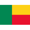 Drapeau Bénin - 5x3.3cm - Sticker/autocollant