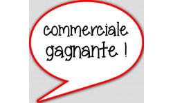 commerciale gagnante - 10x9cm - Autocollant(sticker)