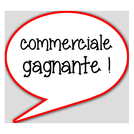 commerciale gagnante - 10x9cm - Autocollant(sticker)