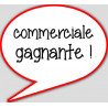 commerciale gagnante - 10x9cm - Autocollant(sticker)