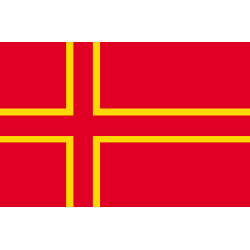 drapeau officiel Normand - 1 autocollant 5X3.3cm - Sticker/autocollant