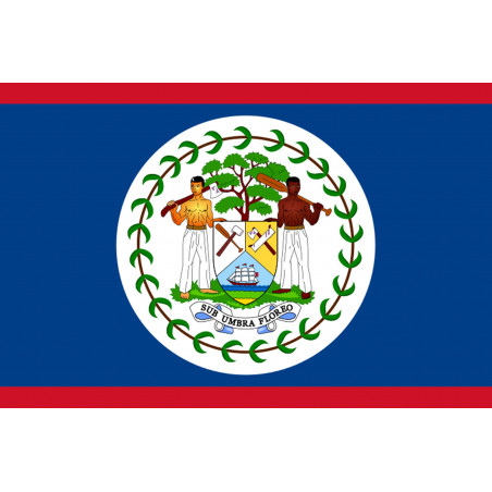 Drapeau Belize - 15x10cm - Autocollant(sticker)