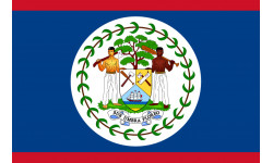 Drapeau Belize - 5x3.3cm - Autocollant(sticker)