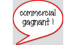 commercial gagnant - 15x13.5cm - Autocollant(sticker)