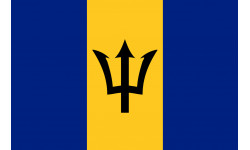 Drapeau Barbade - 15x10 cm - Autocollant(sticker)