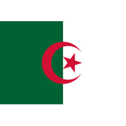 Drapeau Algérie - 15x10cm - Sticker/autocollant