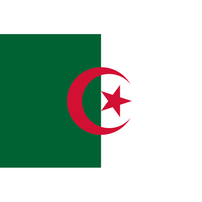 Drapeau Algérie - 5x3.3cm - Sticker/autocollant