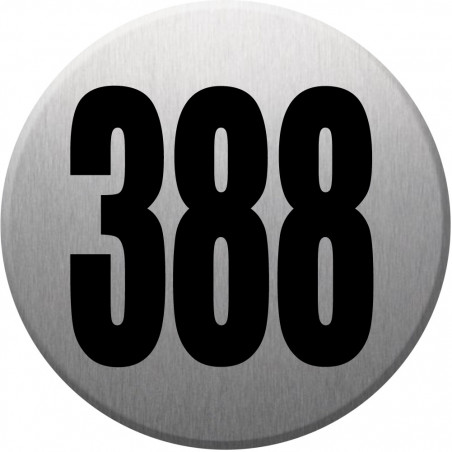 numéroderue388 gris brossé - 10cm - Autocollant(sticker)