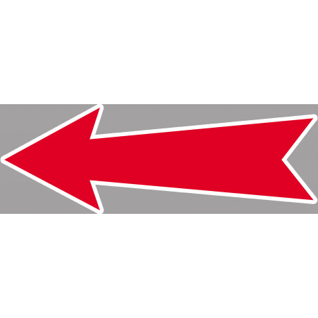 flèche détourée universelle - 20x7cm - Autocollant(sticker)