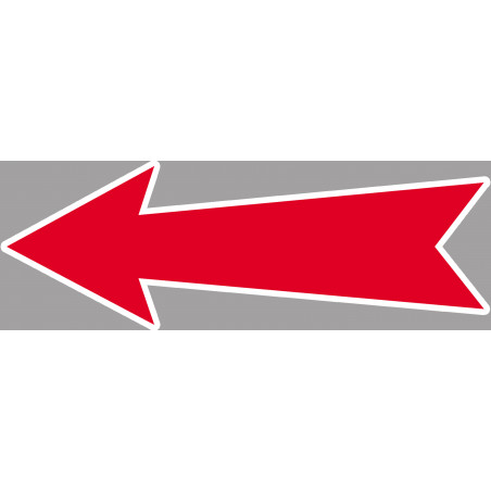 flèche détourée universelle - 20x7cm - Autocollant(sticker)