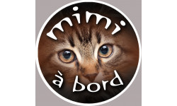 Mimi a bord - 10cm - Autocollant(sticker)