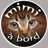 Mimi a bord - 10cm - Autocollant(sticker)