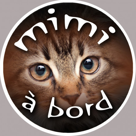 Mimi a bord - 15cm - Autocollant(sticker)