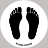 sticker / autocollant : Pieds noirs  - 20cm - Autocollant(sticker)