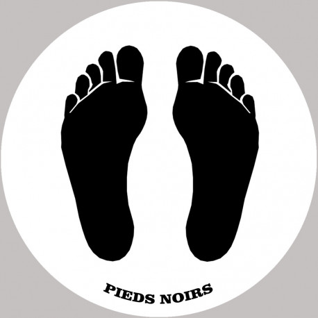 sticker / autocollant : Pieds noirs  - 5cm - Autocollant(sticker)