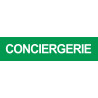 CONCIERGERIE VERT - 29x7cm - Autocollant(sticker)