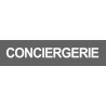 CONCIERGERIE GRIS - 29x7cm - Autocollant(sticker)