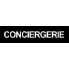 CONCIERGERIE NOIR - 15x3.5cm - Autocollant(sticker)