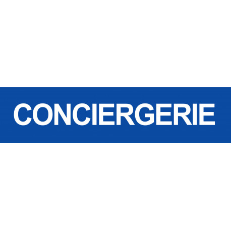 CONCIERGERIE BLEU - 15x3.5cm - Autocollant(sticker)