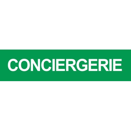 CONCIERGERIE VERT - 15x3.5cm - Autocollant(sticker)