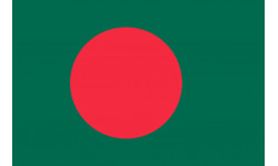 Drapeau Bangladesh - 15x10 cm - Autocollant(sticker)