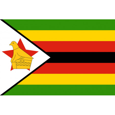 Drapeau Zimbabwe - 19.5x13cm - Autocollant(sticker)