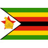 Drapeau Zimbabwe - 19.5x13cm - Autocollant(sticker)