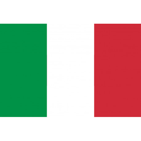 Drapeau Italie - 19.5x13cm - Autocollant(sticker)