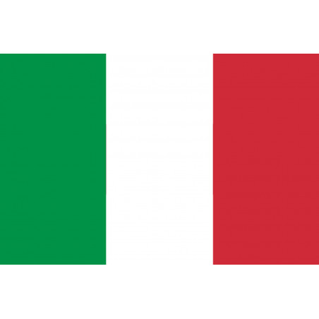 Drapeau Italie - 19.5x13cm - Autocollant(sticker)