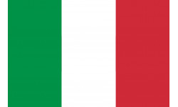 Drapeau Italie - 15x10cm - Autocollant(sticker)