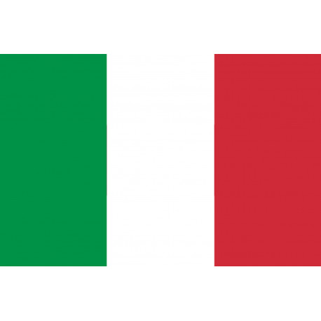 Drapeau Italie - 15x10cm - Autocollant(sticker)