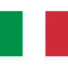 Drapeau Italie - 5x3.3cm - Sticker/autocollant