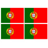 Drapeau Portugal (4 fois 9.5x6.3 cm) - Autocollant(sticker)