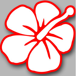 Repère fleur 1 - 20cm - Sticker/autocollant