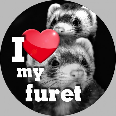 furet - 20cm - Autocollant(sticker)