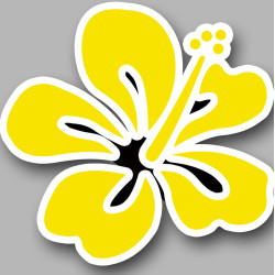 Repère fleur 8 - 15cm - Sticker/autocollant