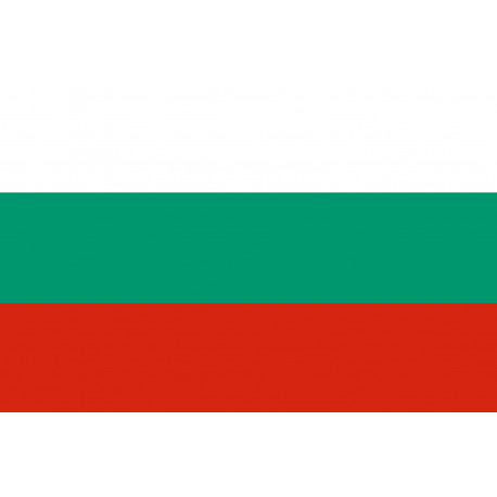 Drapeau Bulgarie - 19,5x13 cm - Autocollant(sticker)