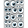 street art paire d'yeux - kit sur format A4 (21x29,7) - Autocollant(sticker)