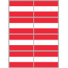 Drapeau Autriche - 8 stickers - 9.5 x 6.3 cm - Sticker/autocollant