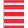 Drapeau Autriche - 8 stickers - 9.5 x 6.3 cm - Autocollant(sticker)