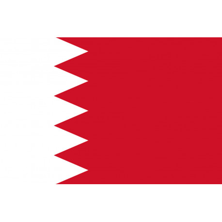 Drapeau Bahrain - 19.5x13 cm - Autocollant(sticker)