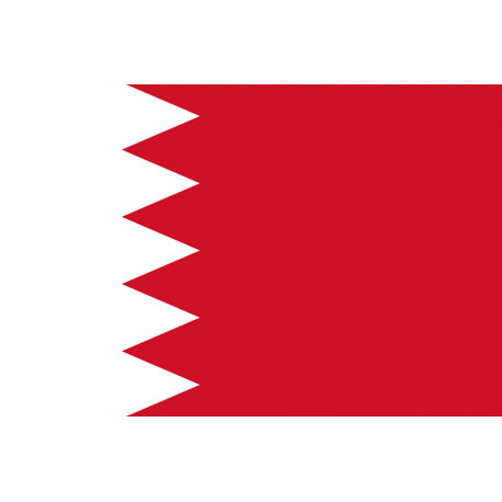 Drapeau Bahrain - 15x10 cm - Autocollant(sticker)