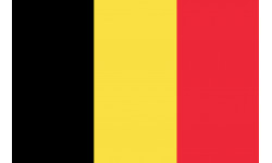 Drapeau Belgique - 19.5x13 cm - Autocollant(sticker)