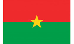 Drapeau Burkina Faso - 19.5x13 cm - Autocollant(sticker)