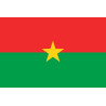 Drapeau Burkina Faso - 15x10 cm - Sticker/autocollant