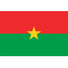 Drapeau Burkina Faso - 15x10 cm - Autocollant(sticker)