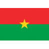 Drapeau Burkina Faso - 5x3.3 cm - Autocollant(sticker)