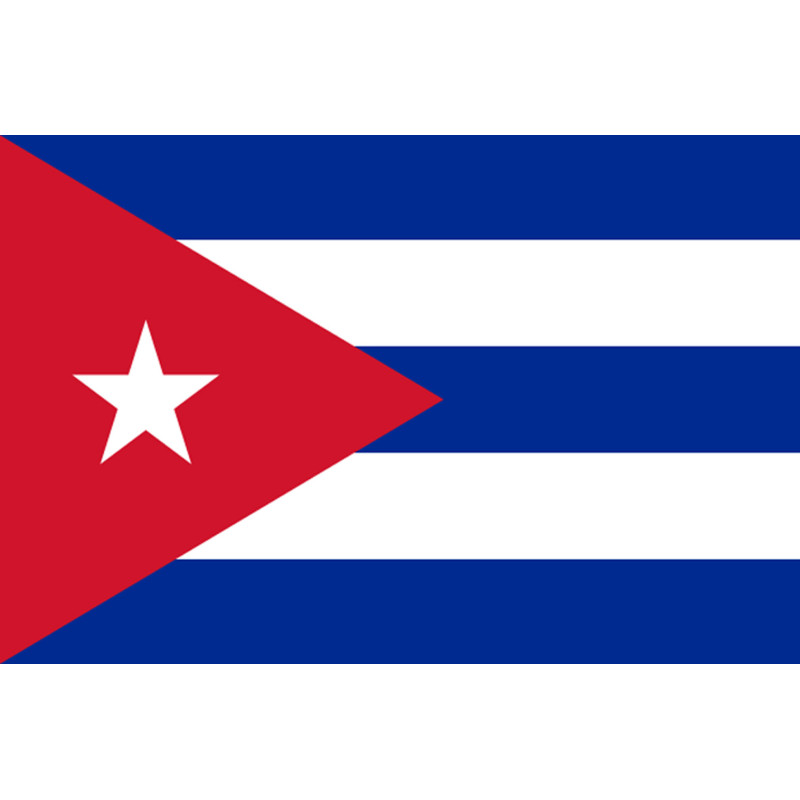 Drapeau Cuba - 19.5x13 cm - Sticker/autocollant