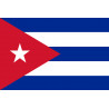 Drapeau Cuba - 15x10 cm - Autocollant(sticker)