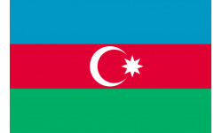 Drapeau Azerbaijan - 19.5 x 13 cm - Autocollant(sticker)